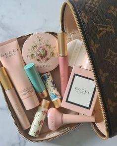 Gucci Products Aesthetic, Gucci Makeup Aesthetic, Gucci Makeup, Glow Balm, Beauty Dior, Luminous Silk Foundation, Pink Aura, Make Up Inspo