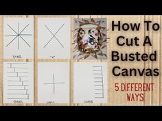 how to cut a bushed canvas with 5 different ways - easy step by step instructions