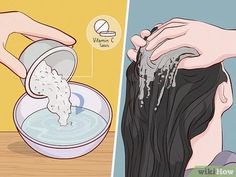 3 Ways to Remove Black Hair Dye - wikiHow Stripping Black Hair Dye, Diy Hair Color Remover, Remove Permanent Hair Dye, Wash Out Hair Dye, Bleaching Black Hair, Boxed Hair Color, Black And Silver Hair, Box Hair Dye