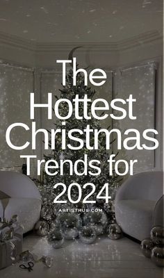 a christmas tree with presents around it and the words, the hotest christmas trend for 2012