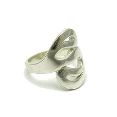 Sterling silver ring - R000177. Stamped 925. Approximate weight 7.2 grams. Top width 2.2cm (0.88 inches). All our jewels are made from solid sterling silver 925/1000 and are carefully crafted by hand in our family workshop. We dispatch your orders in 5 working days, worldwide and the postage is $5. We ship registered priority mail. Please allow 5-7 working days for delivery in Europe and 10-15 working days outside Europe. For any questions - please do not hesitate to contact me! Modern Hallmarked Sterling Silver Rings, Modernist Sterling Silver Jewelry With Open Band, Modernist Sterling Silver Open Band Jewelry, Modernist Open Band Sterling Silver Jewelry, Modernist Sterling Silver Rings For Formal Occasions, Silver Wide Band Signet Ring Hallmarked, Modern Silver Rings Hallmarked, Silver Wide Band Modernist Jewelry, Modernist Silver Wide Band Jewelry