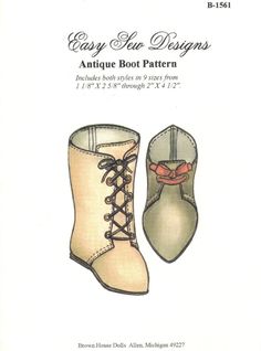 an old fashion shoe pattern with laces