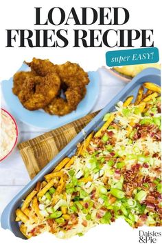 the cover of loaded fries recipe is shown