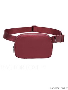 BagForLove - Waterproof Nylon Chest Bag | Outdoor Sports Waist Bag | Cross Body Design | Essential Product Description Color Burgundy Strap Type Adjustable Pattern Type Plants Bag Size Mini Type Sling Bag Composition 100% Polyamide Material Polyamide Size Chart INCH CM Strap Length Bag Height Bag Width Bag Length 45.3 inch 5.1 inch 2 inch 7.7 inch Strap Length Bag Height Bag Width Bag Length 115 cm 13 cm 5 cm 19.5 cm Details Pictures Similar Products h2 { text-align: center; } /* æ¢è¡ */ li{ w Large Capacity Nylon Belt Bag For Everyday, Large Capacity Nylon Belt Bag, Large Capacity Nylon Belt Bag For Travel, Waterproof Red Nylon Bags, Red Waterproof Nylon Bags, Solid Nylon Sports Bag, Sports Nylon Bag, Red Nylon Shoulder Bag For Outdoor Activities, Waterproof Solid Color Sports Bag