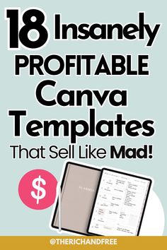 Here are 18 Insanely Profitable Canva Templates to Sell Like Crazy Online! This guide showcases in-demand Canva template ideas that are perfect for anyone looking to start a profitable online business. From social media graphics and marketing kits to planners and lesser known ideas, these templates are easy to create and attract buyers fast. Whether you're a designer or just starting out, learn how to tap into high-demand markets and make money selling customizable Canva templates online! Canva Selling Ideas, How To Sell Canva Templates, Canva Printables To Sell, How To Create Printables To Sell, Make Money On Canva, Canva Business Ideas, Canva Project Ideas, Canva Ideas Design Template, Printify Design Ideas