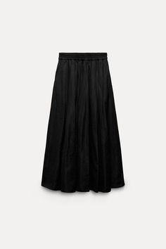 FULL MIDI SKIRT ZW COLLECTION Rok Midi, Zara Midi Skirt, Full Midi Skirt, Waistcoat Dress, Cardigan Sweater Vest, Skirts Midi High Waisted, Zara Skirts, Cardigan Sweater Jacket, Zara Woman