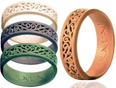 PRICES MAY VARY. ♾️ TIMELESS DESIGN: Wear our silicone rings anywhere, anytime. Whether you’re wearing them at work, in the office, during a workout, in the gym, hiking, or rock climbing, their gorgeous design and high durability make them a perfect accessory for any outfit or situation. 💍 ULTRALIGHT COMFORTABLE FIT: Soft and smooth, the KAUAI rubber rings for women and men are breathable, lightweight, and super comfy. A subtle reminder of the one you love, KAUAI rubber rings simply become one Women’s Silicone Ring, Silicone Wedding Rings Woman, Silicone Rings Women, Silicon Rings, Silicone Ring Women, Timeless Series, Donna Lee, Silicone Wedding Band, Wedding Band Women