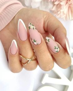 Colorful Nail, Flower Nail Designs, Her Nails, Easter Nails, Pretty Acrylic Nails, Floral Nails, Nail Arts