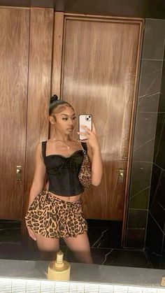 Leopard Outfit Black Women, Fly Outfits Women, Birthday Baddie Outfits, Outfits Black Women, Vacation Outfits Women, Going Out Outfits, Dope Outfits