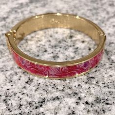 Nwot Women’s Bangle Bracelet By Cabi. Pink Metal Bangle Jewelry, Trendy Formal Bracelets For Spring, Trendy Spring Formal Bracelets, Trendy Formal Spring Bracelets, Trendy Pink Metal Bracelets, Trendy Pink Metal Bracelet, Pink Metal Bangle Bracelet, Elegant Pink Bracelets For Spring, Elegant Pink Jewelry As Fashion Accessory