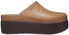 Spring Brown Clogs With Textured Sole, Modern Slip-on Clogs With Rubber Sole, Modern Slip-on Clogs With Cushioned Footbed, Modern Cushioned Slip-on Clogs, Modern Synthetic Clogs With Textured Sole, Modern Slip-on Clogs With Textured Sole, Chic Brown Slides With Leather Footbed, Modern Brown Slide Mules, Chic Brown Synthetic Slides