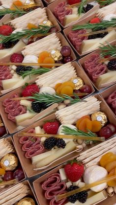 Individual charcuterie boxes are the perfect way to treat your employees! Individual Charcuterie Boxes, Individual Charcuterie, Charcuterie Boxes, Charcuterie Gifts, Party Food Buffet, Gourmet Cheese, Catering Ideas Food, Corporate Catering, Charcuterie Inspiration