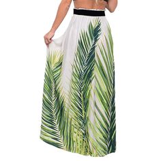 Green Leaf Print Tassel Split Beach Skirt Skirt Swimwear, Sundress Pattern, Floral Print Maxi Skirt, Dress Swimsuit, Long Floral Skirt, Floral Skirts, Sarong Wrap, Green Leaf Print, Holiday Wrap