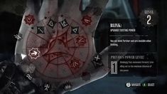 a hand with red and black designs on it is shown in this screenshot from the video game resident evil dead