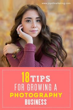 The #1 question I get asked is... “How do I get more clients?” And that’s a fair question! But there is more to growing a photography business than getting more clients. Here are 18 quick tips for growing a photography business in 2018! #photographer! #photography #sallbusinessowner #training #ontheblog #photographytips #botiquebusiness Grow Photography Business, Starting A Photography Business Tips, Starting Photography Business Checklist, How To Grow Your Photography Business, Photography Price List, Get More Clients, Selling Ideas, Pricing Guides