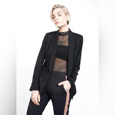 New With Tags! Perfect Essential Blazer To Add To Your Collection, Women’s Size Xxl. Black Tux, Carbon Neutral, Prom Outfits, Guest Outfit, Drawstring Pants, Shawl Collar, Blazers For Women, Black Tie, Women's Blazer