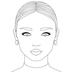 a woman's face is shown in black and white, with lines on it