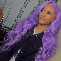 13x4 HD Transparent Human Hair Wigs Light Purple Lace Front Wigs Body Wave Human Hair Lace Frontal Purple Lace Front Wig, Light Purple Wig Black Women, Lace Front Purple, Purple Human Hair Wig, Purple Full Lace Wig, Purple Lace, Body Wave, Lace Frontal, Lace Frontal Wig