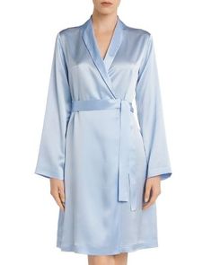 Flaunt a sultry showstopper with this La Perla robe, crafted in skin-skimming, slinky silk. Pink Silk Robe, Silk Robe, Luxury Silk, Silk Shorts, Silk Slip, Sleepwear Robe, Pink Silk, Sleepwear Women, Night Dress