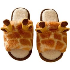 PRICES MAY VARY. COZY & FUZZY: Made of premium plush fabric. Soft, warm and lightweight. NON-SKID SOLES: The 0.8 inches thick padding soles make them very stable to walk in, and the PVC out-soles with waved texture offers you an anti-slip protection. MADE TO LAST: Solid thick bottoms and firm stitches make the slippers durable for long-term daily use. AESTHETIC DESIGN: Features a cartoon fluffy giraffe figure, a great gift for girl friend, wife, mother, daughter, sister, co-workers or your loved Giraffe Slippers, Cartoon Giraffe, Cotton House, Animal Slippers, Plush Slippers, Bedroom Slippers, Cute Slippers, Soft Slippers, Outdoor Slippers