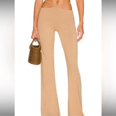 Jessie Pant New Size 2 Super Soft Snd Sexy Stretchy High Waist Beige Pants For Night Out, Trendy Beige Pants For Night Out, Full Length Summer Bottoms For Going Out, Beige Pants For Night Out In Spring, Beige Trousers For Night Out, Full Length Summer Pants For Going Out, Full Length Pants For Summer Outings, Summer Full Length Pants For Going Out, Summer Stretch Pants For Going Out