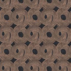 a black and brown wallpaper with circles in the center, on a dark background