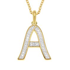 The pendant you were born to wear! This 14kt gold-plated pendant was made just for you!   Featuring your diamond-studded initial and a heart charm set with your birthstone, this pendant is a true personalized treasure! Both the initial and heart charm are removable, which allows you to wear this gorgeous pendant in whatever combination you like! Personalized Gift Jewelry With Initials In Cubic Zirconia, Anniversary Name Necklace With Diamond Accents, Initial Pendant Necklace With Diamond Accents As Gift, Anniversary Charm Necklace With Diamond Accents, Personalized Diamond Initial Necklace In Fine Jewelry, Personalized Yellow Gold Jewelry With Diamond Accents, Personalized Diamond Charm Necklace As Gift, Initial Pendant Birthstone Necklace For Anniversary, Personalized Diamond Charm Necklaces For Gifts