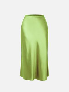 Sleek Evening Skirt For Spring, Spring Satin Skirt For Night Out, Sleek Spring Maxi Skirt, Sleek Maxi Skirt For Spring, Chic Satin Skirt For Spring, Spring Satin Maxi Skirt For Night Out, Summer Satin Flared Skirt, Chic Satin Maxi Skirt For Spring, Sleek Satin Skirt For Spring