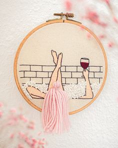 Bath And Wine, Wine Bath, Hair Embroidery, Latest Embroidery Designs, Pattern Hair, Card Tricks, Hand Embroidery Art, Cool Ideas, Modern Embroidery