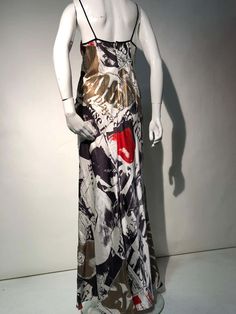 Silk Maxi Dress With Abstract Print For Party, Chic Closet, Slip Gown, Black Lace Gown, Transparent Dress, The Early 2000s, Silk Cocktail Dress, Cocktail Dress Vintage, Dior Haute Couture