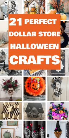 21 perfect dollar store halloween crafts that are easy to make and great for the holidays