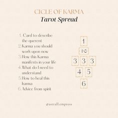 the tarot spread is shown with numbers arranged in squares and letters on each side