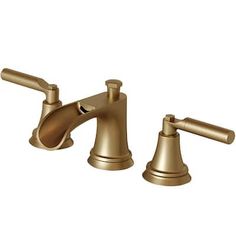 two handle bathroom faucet with brass finish