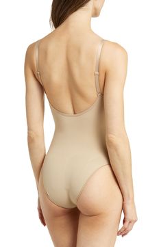 Elegant High Cut Smoothing Bodysuit, Elegant High-cut Smoothing Bodysuit, Elegant High Stretch Bodysuit With Built-in Bra, Elegant Seamless Backless Bodysuit, High-cut Shapewear Leotard With Lined Body, Beige Full Coverage Bodysuit With Built-in Bra, Elegant Sculpting Solid Bodysuit, Elegant Solid Color Sculpting Bodysuit, Elegant Beige Second-skin Bodysuit