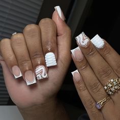 PRICES MAY VARY. [Package Content] You will get 24 pieces of IMSOHOT short square press on nails, a small clear box with glue, and you can trim it to any length you want~ [Quality Material] These white press on nails are made of quality acrylic material, non-toxic and gentle to your nails and skin, durable and not easy to be scratched, will give you a nice manicure experience. [Easy to Use] After trimming and cleaning your nails, choose a false nail that is suitable for your own nail size, apply Short Fake Nails, Acrylic Nail Set, Hard Nails, Fly Outfit, Easy Nails, Colored Acrylic Nails, Girly Acrylic Nails, French Tip Acrylic Nails, Short Square Acrylic Nails