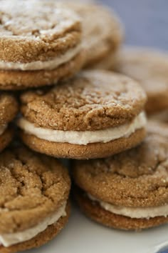 a pile of cookies sitting on top of each other