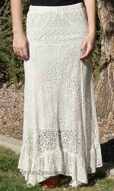 Anna Victorian Vintage Lace Maxi Skirt With Elastic Waist Lace Maxi Skirt Outfit, Wedding Skirts, Faerie Clothes, Outfit Cream, Lace Maxi Skirt, Rose Clothing, Maxi Lace Skirt, Wedding Skirt, Lace Pants