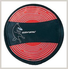 EzyDog Fido Flyer Dog Disc Frisbee Toy - Heavy Duty Nylon-Reinforced Webbing for Durability - Lightweight and Perfect for Fet Interactive Dog Toys, Chew Toy, Dog Life