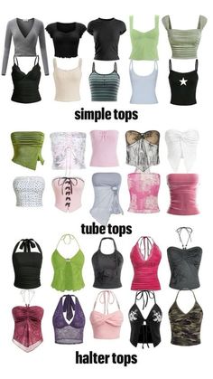 the different types of bras are shown in this image, with text below them