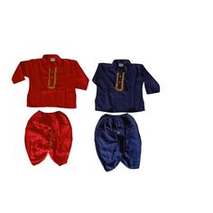 This traditional Indian Red And Blue Rayon Dhoti Kurta Combo Dress will surely add charm to your cute boy. SALES PACKAGE- 2 Kurta, 2 Dhoti FABRIC - Rayon - Soft Cloth for baby. OTHER DETAILS - It has a soft elastic belt for convenient fitting on the waist. Delivery time ranges between 8 - 18 working days, we provide a Express Shipping Also 3-5 working days with Extra charge, You may choose in shipping Option Safety Information:               - Warning: Please read carefully below mentioned warni Dhoti Function For Boys, Paithani Dhoti For Men, Bengali Dhoti Men, Dhoti Sherwani, Baby Boy Dhoti Dress, Suit Traditional, Rajasthani Dress, Combo Dress, Elastic Belt