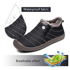 Large Size Unisex Waterproof Fur Lining Slip On Snow Boots Casual Non-slip Winter Rain Boots, Casual Waterproof Rain Boots For Winter, Non-slip Ankle-high Boots For Outdoor, Ankle-high Non-slip Boots For Outdoor, Winter Rain Boots With Protective Feet And Round Toe, Winter Non-slip Waterproof Boots For Outdoor, Winter Waterproof Non-slip Outdoor Boots, Waterproof Slip-on Winter Boots, Casual Rain Boots For Winter Outdoor Use