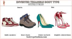 Inverted Triangle Shoes