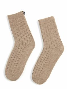 Unisex Organic Cashmere Trim Knit Bed Socks Taupe - Gobi Cashmere Gobi Cashmere, Knit Bed, Merino Wool Socks, Cashmere Socks, Bed Socks, Comfy Slippers, Knit Men, Holiday Gift Sets, Organic Colors