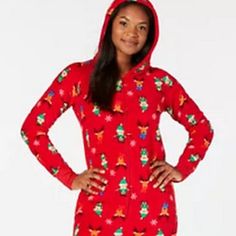 Item Notes: Matching Family Pajamas Womens Elf Hooded One-Piece, Created For Macys Women Womens Clothing - Bras, Panties Due To Variances In Monitor Color, And Lighting, The Color Of Some Items May Differ Slightly From The Photographs Red Long Sleeve Onesie For Loungewear, Casual Winter Sleepwear For Holidays, Casual Winter Holiday Sleepwear, Red Long Sleeve Onesie, Red Winter Onesie For Loungewear, Red Onesie For Winter Loungewear, Casual Christmas Loungewear Onesie, Cozy Red Long Sleeve Sleepwear, Red Winter Onesie For Sleep