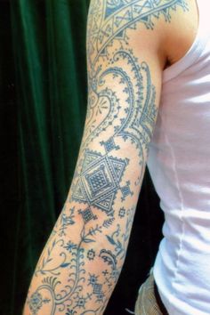 a person with a tattoo on their arm