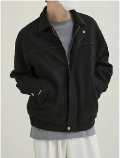 fb-feed Winter Black Track Jacket With Pockets, Black Winter Track Jacket With Pockets, Black Long Sleeve Fall Windbreaker, Oversized Black Cotton Outerwear, Urban Style Black Windbreaker For Fall, Black Urban Fleece Jacket For Outdoor, Oversized Casual Outerwear With Zipper Closure, Black Urban Windbreaker For Fall, Casual Fitted Solid Outerwear