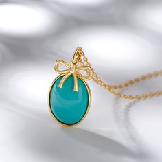 Enhance your graceful style with this oval turquoise pendant in sterling silver. High polish finish is featured in this stunning gemstone jewelry necklace, giving it a brilliant shine and glitz adding to its feminine charm. This chic necklace will surely update any woman's jewelry collection and will compliment casual and formal attires.Carat Weight: 5.615 ctStone Size: 13*17 mmStone Type: Jeulia® StoneNumber of Stones: 1 Stone Color: TurquoiseStone Shape: OvalWeight: 1.4 gWidth: 13.1 mmHeight: Gold Turquoise Oval Necklace, Fine Jewelry Turquoise Necklace As A Gift, Elegant Turquoise Cabochon Pendant Necklace, Elegant Gold Turquoise Necklace With Oval Pendant, Elegant Turquoise Teardrop Pendant Jewelry, Fine Jewelry Turquoise Pendant Necklace, Fine Jewelry Turquoise Pendant Necklace Gift, Elegant Turquoise Necklace With Round Pendant, Elegant Turquoise Gemstone Necklace With Oval Pendant