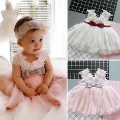 Infant Baby Girl Birthday Dress Newborn Kids Sleeveless Princess Mini Baby Party Wear Dress, Baby Dress Wedding, Christening Dress Baby Girl, Fairy Baby, Baby Birthday Dress, Girls Party Wear