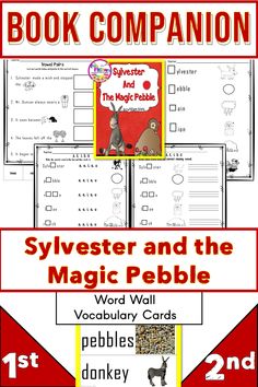 the book companion for sylvester and the magic pebble is shown in red