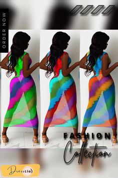 Summer Women Mesh Print Party Beach Elegant Street Round Neck Sleeveless Long Maxi Dress Party Season Beach Maxi Dress, Sleeveless Beachwear Maxi Dress For Party, Sleeveless Beach Dresses For Party Season, Sleeveless Dresses For Beach Party Season, Stretch Sleeveless Dress For Beach Party, Colorful Sleeveless Maxi Dress For Party, Sleeveless Stretch Dress For Beach Party, Colorful Sleeveless Maxi Dress For Summer, Casual Sleeveless Dress For Beach Party